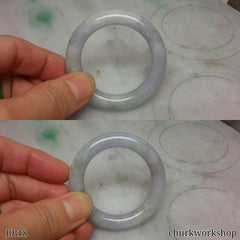Lavender baby jade bangle