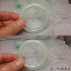 Light green baby jade bangle