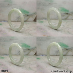 Light green baby jade bangle