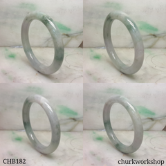 Large bluish green jade bangle