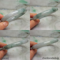 Large bluish green jade bangle