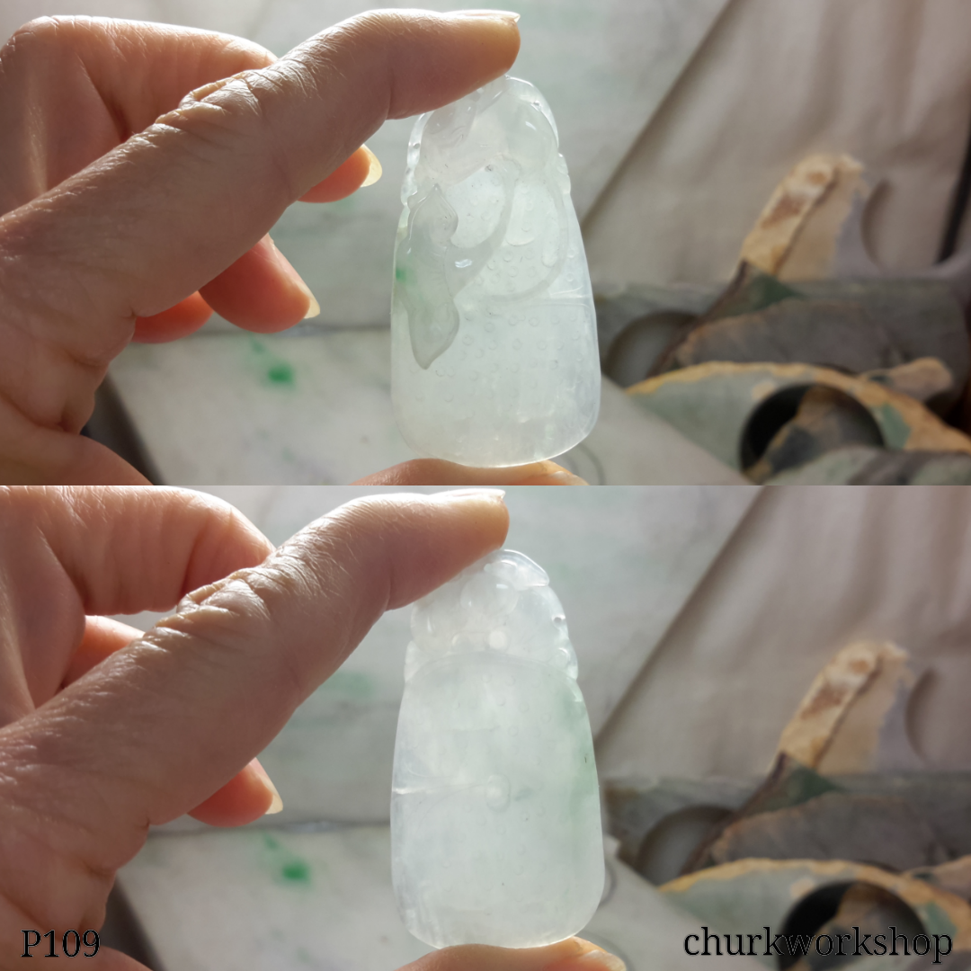 White jade carved pendant