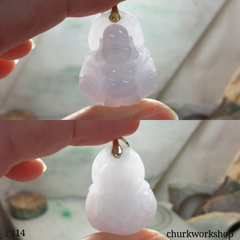 Lavender jade happy Buddha