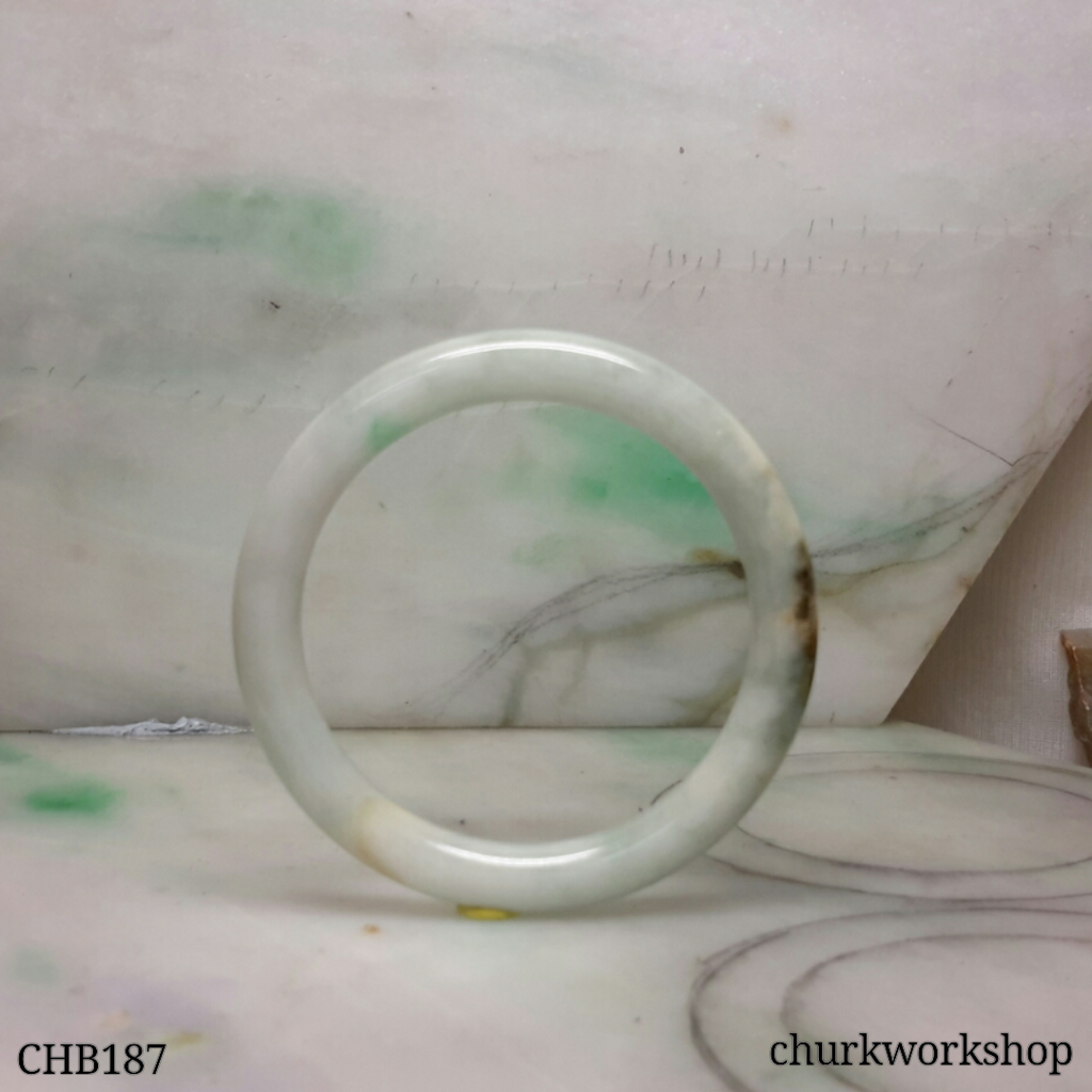 Small multi color jade bangle