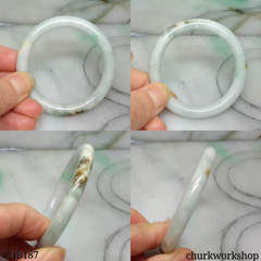 Small multi color jade bangle