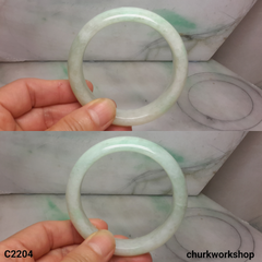 White base jade bangle