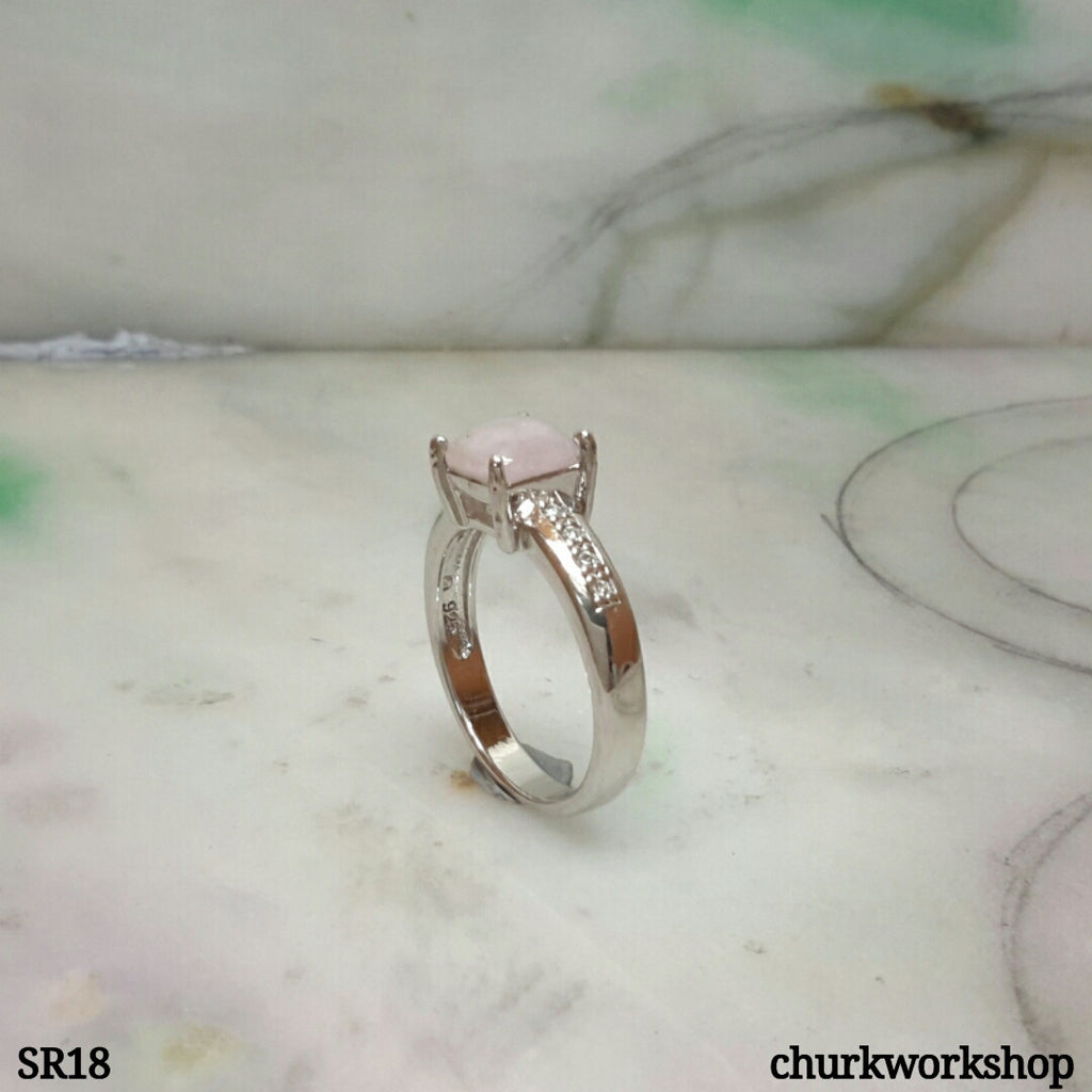 Lavender jade ring