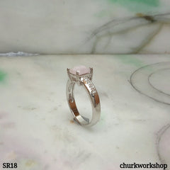 Lavender jade ring
