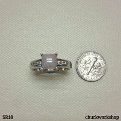 Lavender jade ring