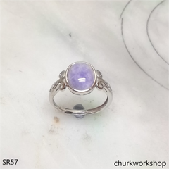 Lavender jade ring