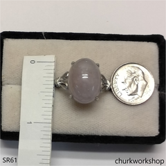 Lavender jade ring