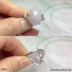 Lavender jade ring