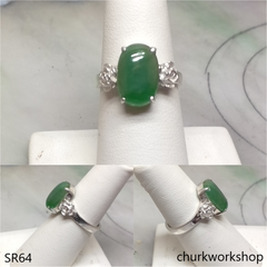 Green jade ring