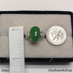 Green jade ring
