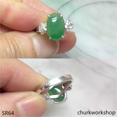 Green jade ring