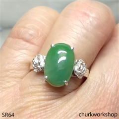 Green jade ring