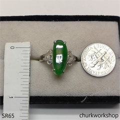 Green jade ring