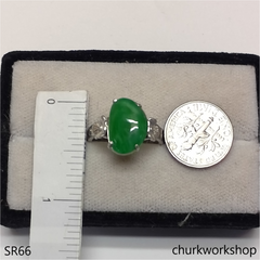 Green jade ring