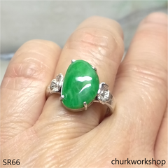 Green jade ring