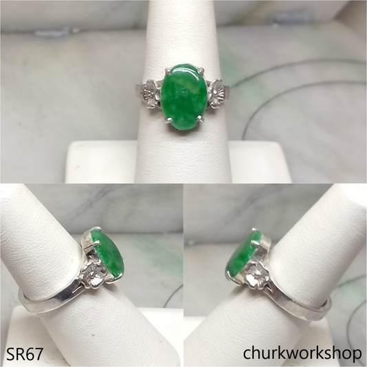 Green jade ring