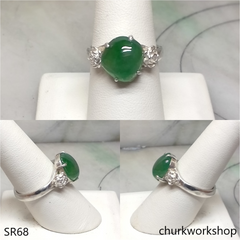 Green jade ring