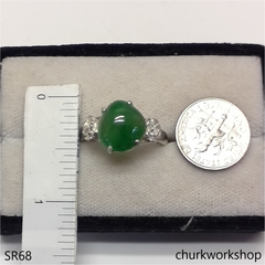 Green jade ring