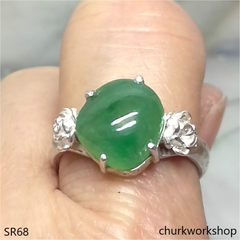 Green jade ring