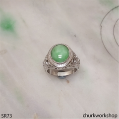 Green jade ring unisex