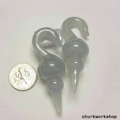 Icy jade ear weight