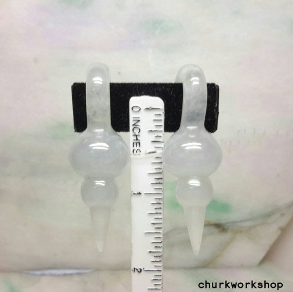 Icy jade ear weight