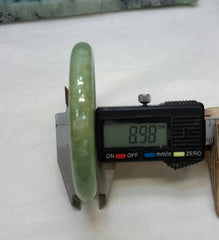 Pea green jade bangle