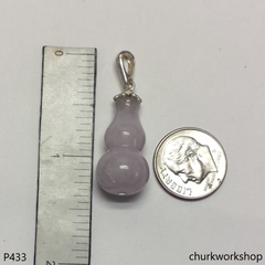 Lavender jade gourd pendant