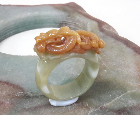 Jade rings, unisex jade band