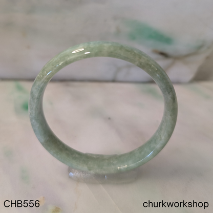 Light green jade bangle