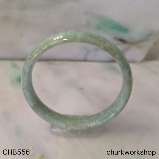 Light green jade bangle