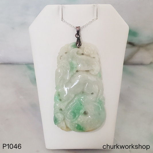 Quilin and Ruyi Jade pendant