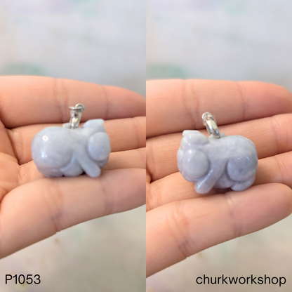 Lavender pig jade pendant