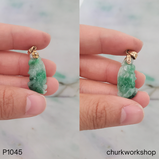 Green Phoenix jade pendant