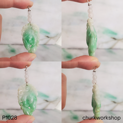 Apple Green Jade Buddha Hand Pendant