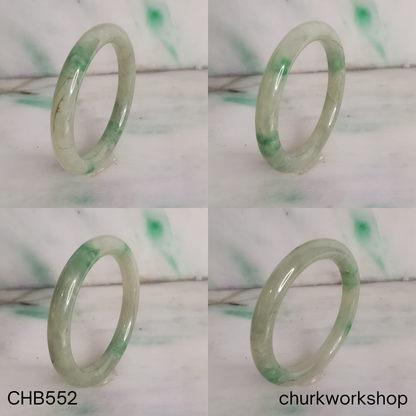 Light green with apple green jade bangle