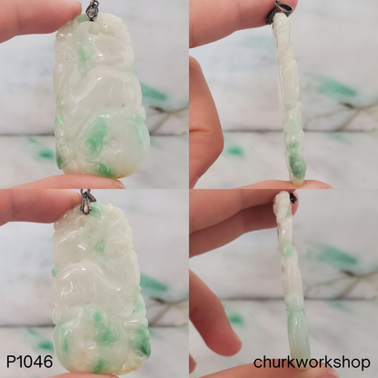Quilin and Ruyi Jade pendant
