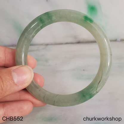 Light green with apple green jade bangle