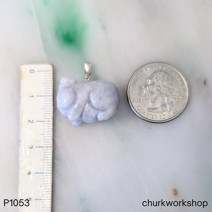 Lavender pig jade pendant