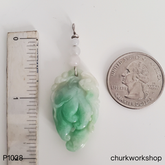 Apple Green Jade Buddha Hand Pendant