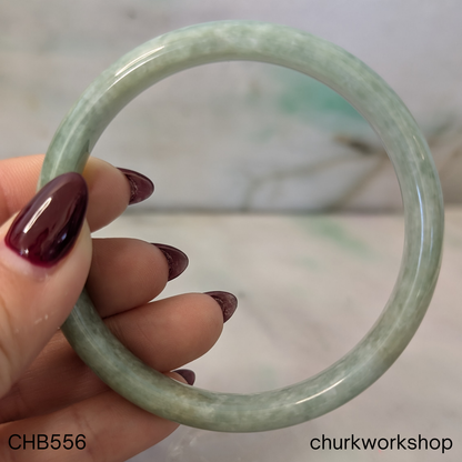 Light green jade bangle