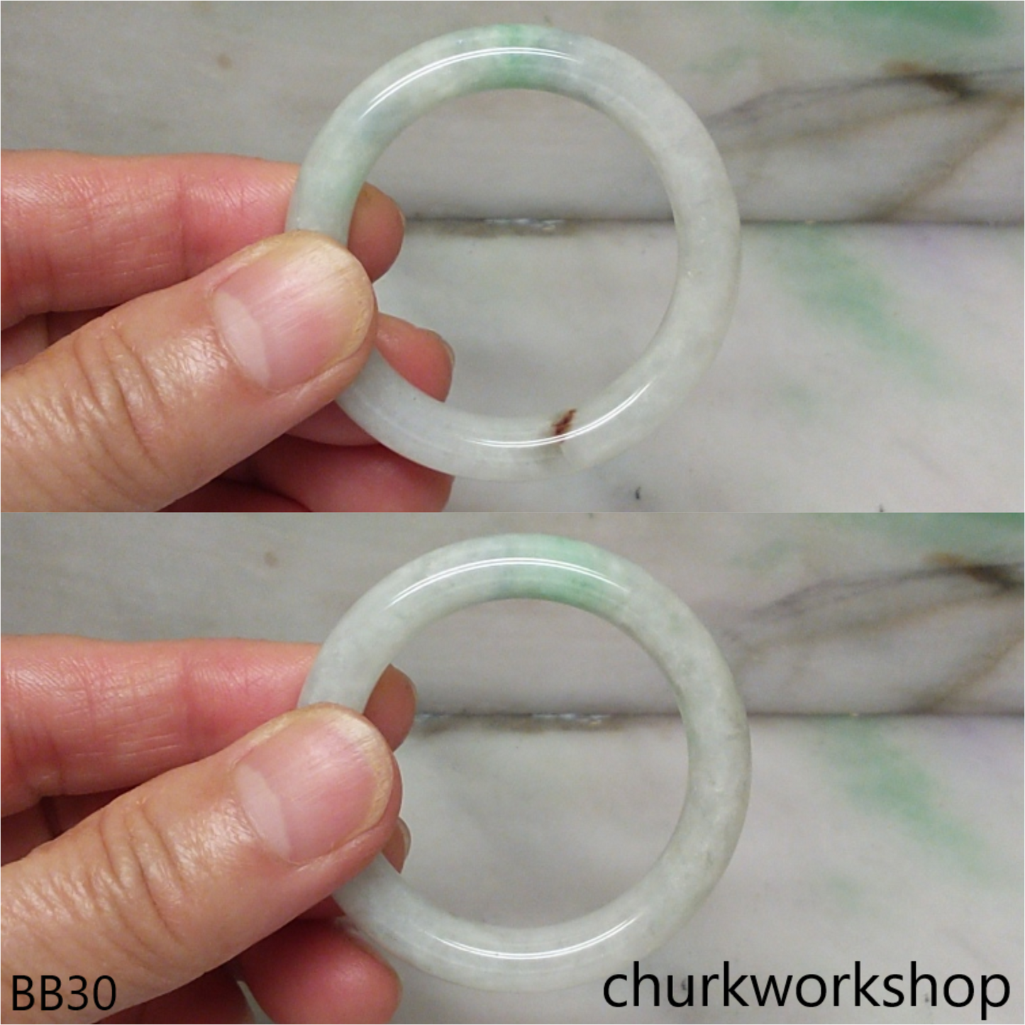 Pale green baby bangle