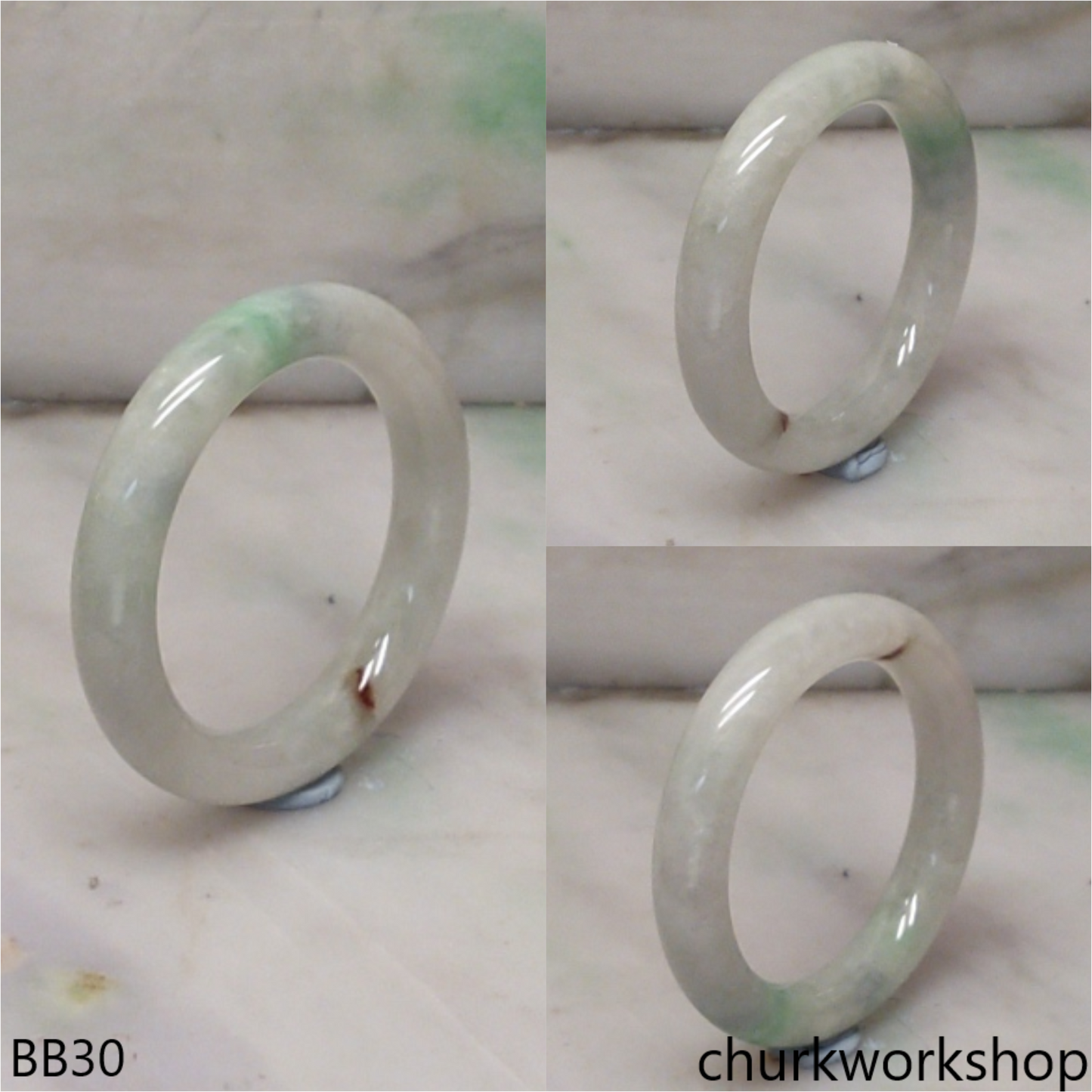 Pale green baby bangle