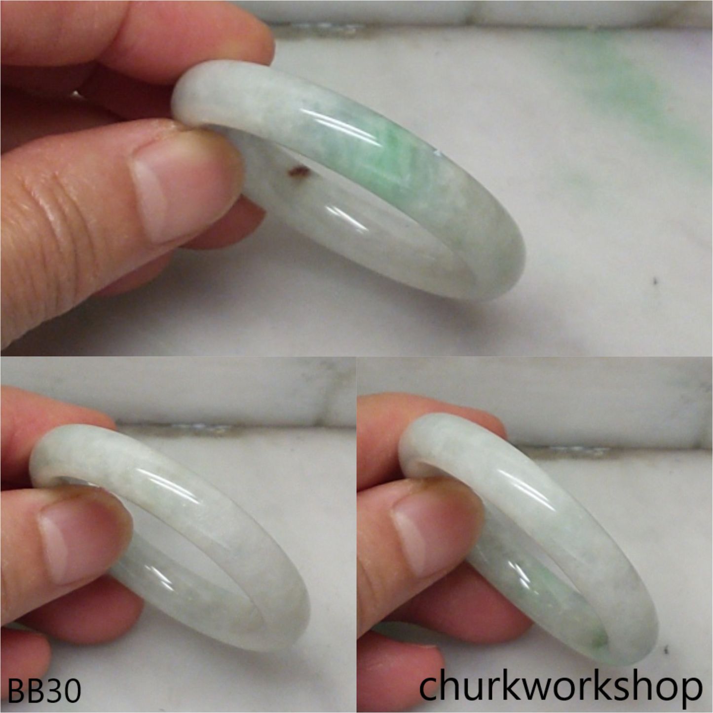 Pale green baby bangle