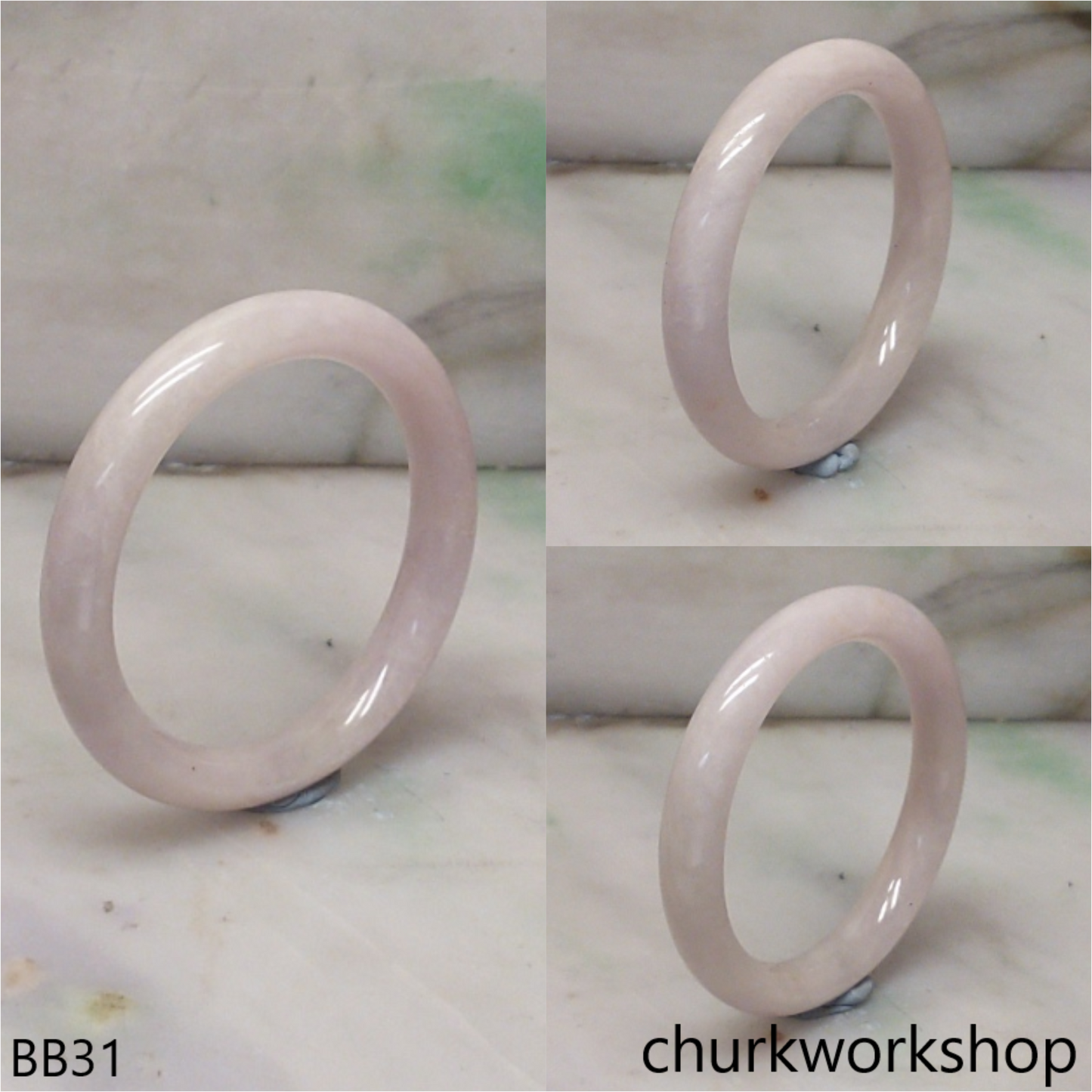 Baby lavender jade bangle