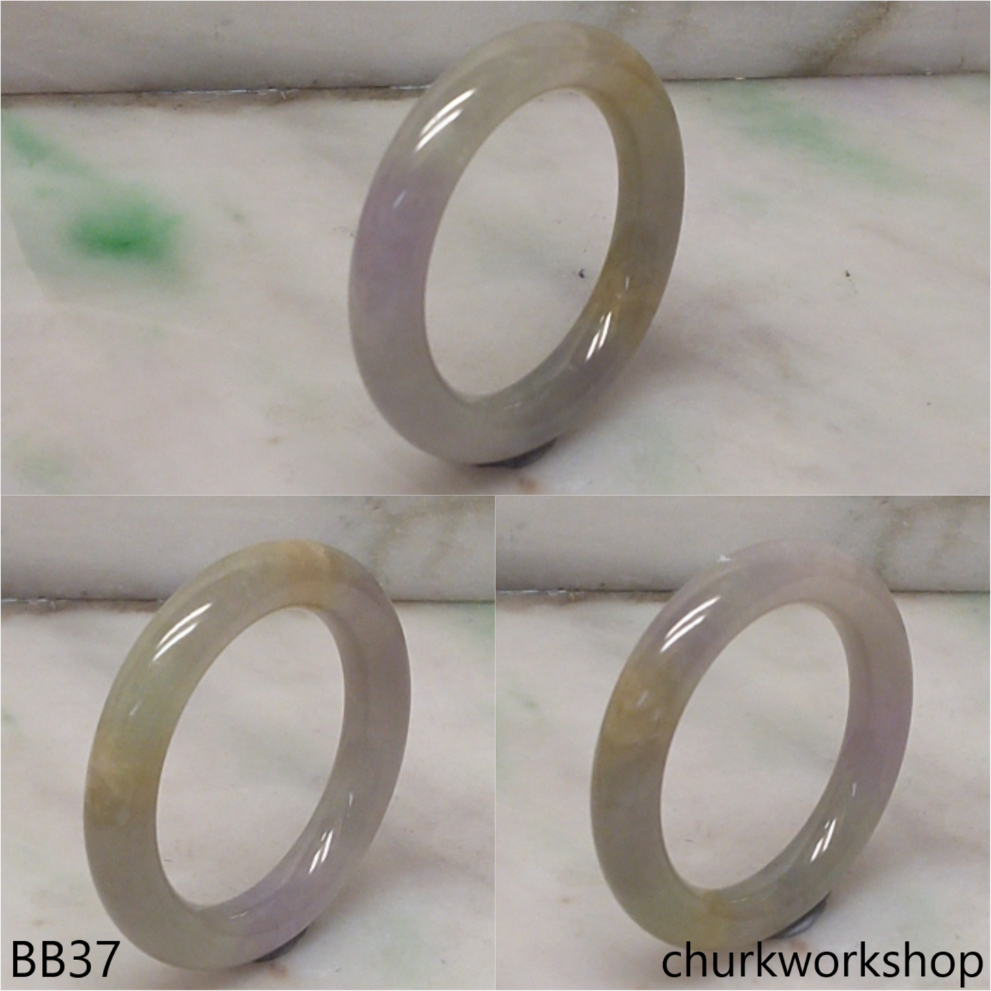 Lavender mix yellowish green new born baby bangle